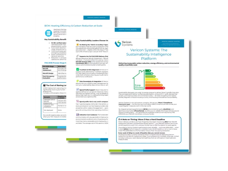 Vericon The Sustainability Intelligence Platform for Housing
