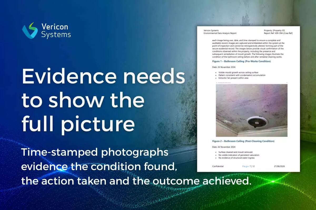 A damp and mould inspection is only one moment in time. Learn how environmental data, photographs, audit records and resident communication can form a clearer case record.